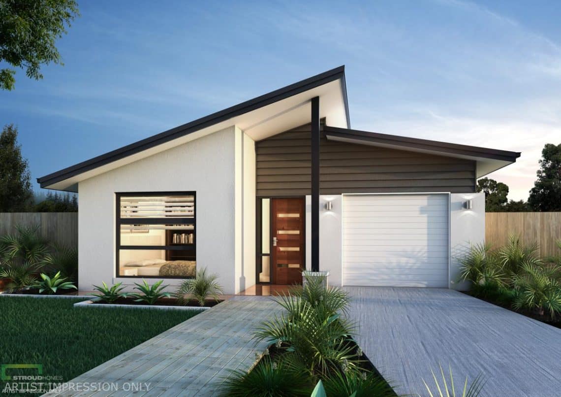 Stroud-Homes-New-Zealand-Home-Design-Paihia-197-Skillion-Facade-Single-Garage