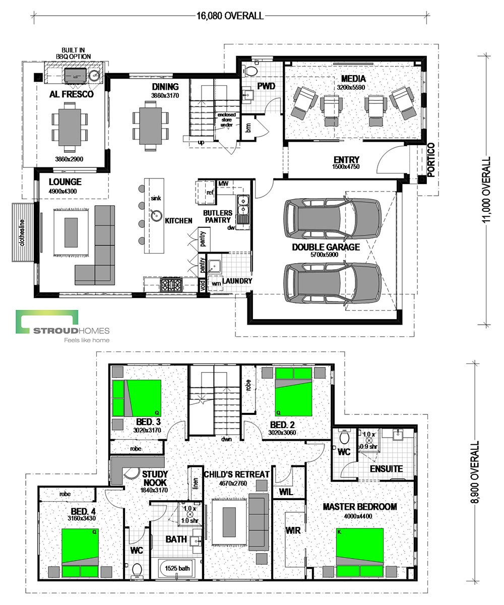 Piha 400 Double Storey Home Design Stroud Homes New Zealand