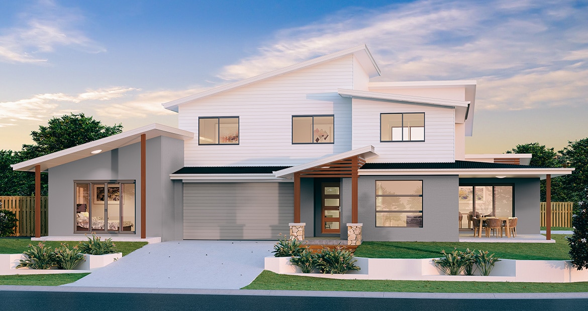 Waitangi 576 Two Storey Duplex Home Design | Stroud Homes New Zealand