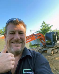 Craig Shorrock onsite of knock down rebuild in south Auckland