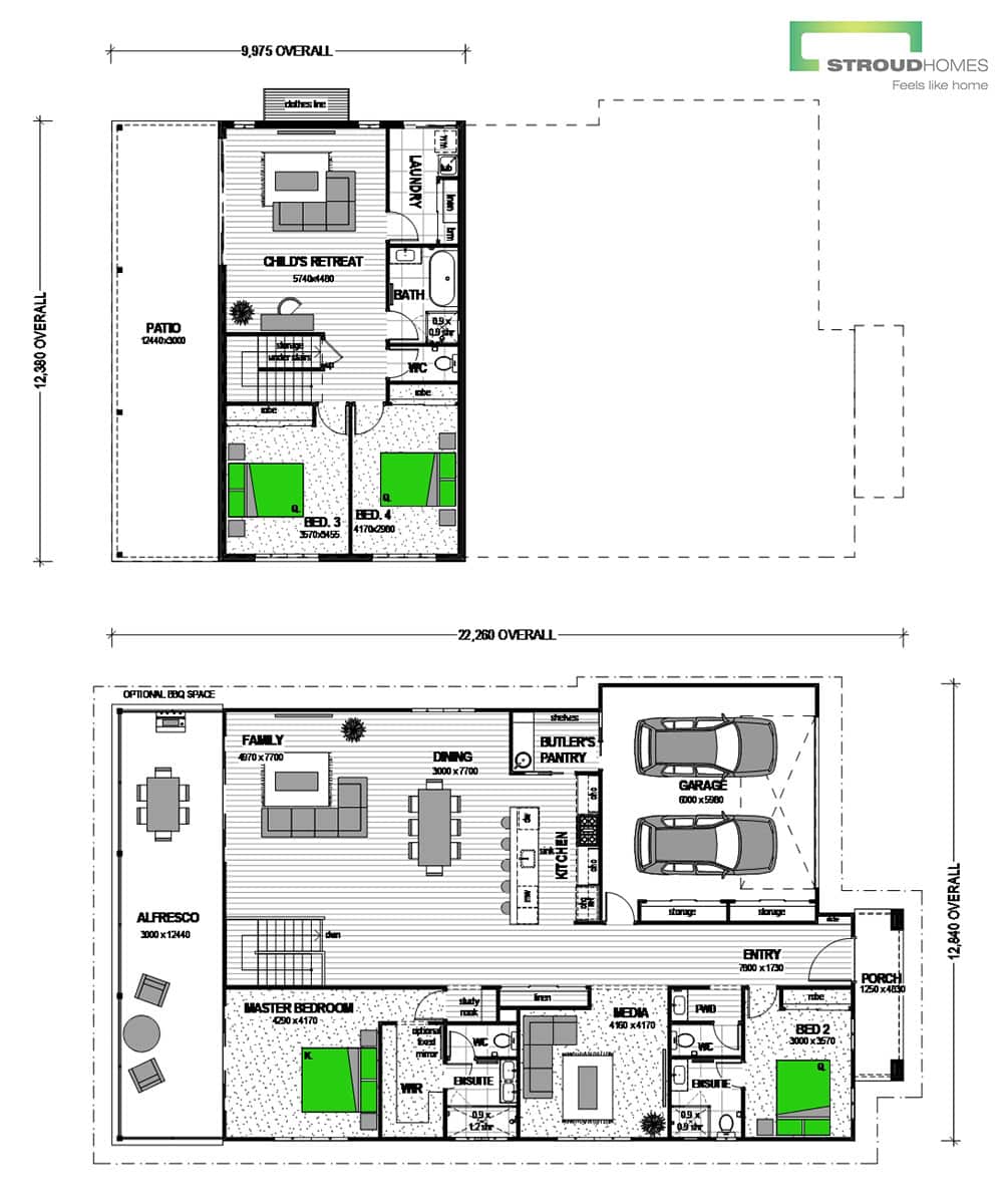 Escarpment 389 Sloped Block Coast Floor Plan