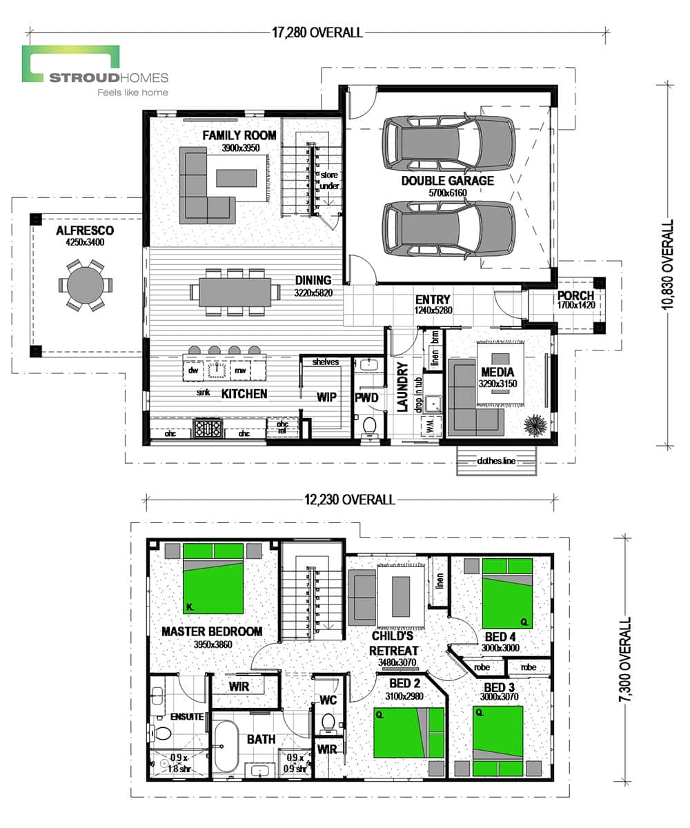 Mahurangi 233 Two Storey Classic Floor Plan