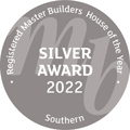 2022 Master Builder Silver Award New Zealand  Volume/Group Housing New Home $500,000-$750,000 award logo