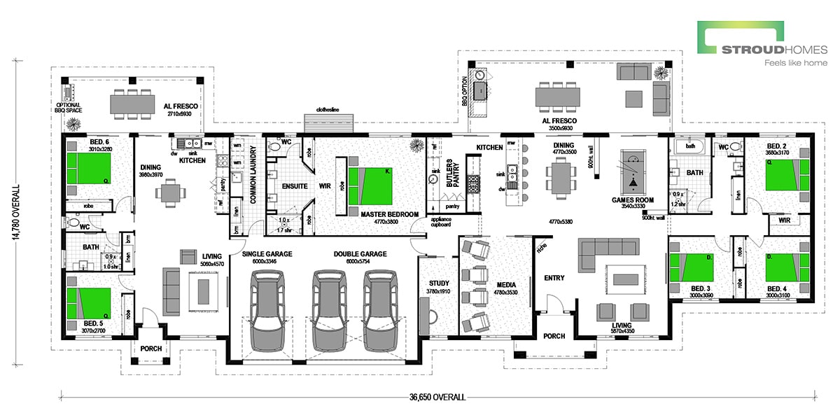 Koru 428 with Minor Dwelling Classic Floor Plan
